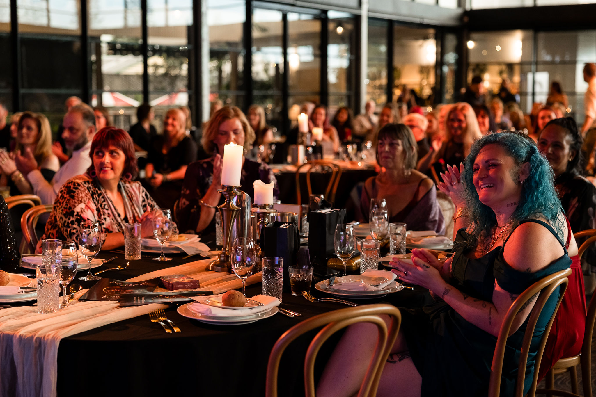 Crowd celebrating at the SLAI Awards night