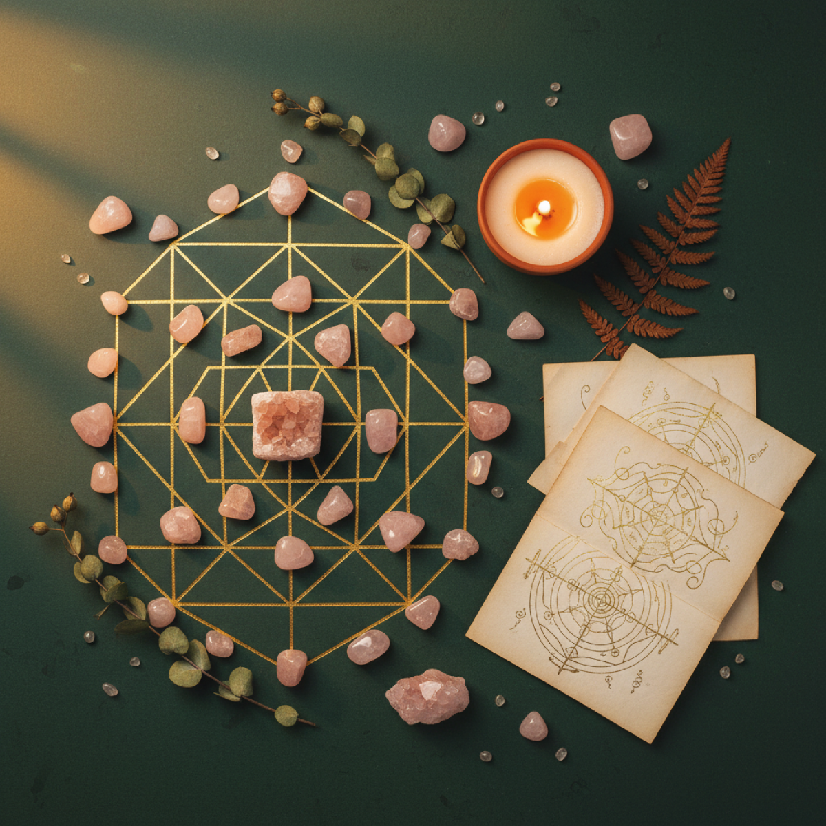 Manifestation course - crystal grid and sacred tools